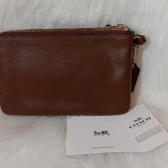 Coach Brown Wristlet - Picture 2 of 8